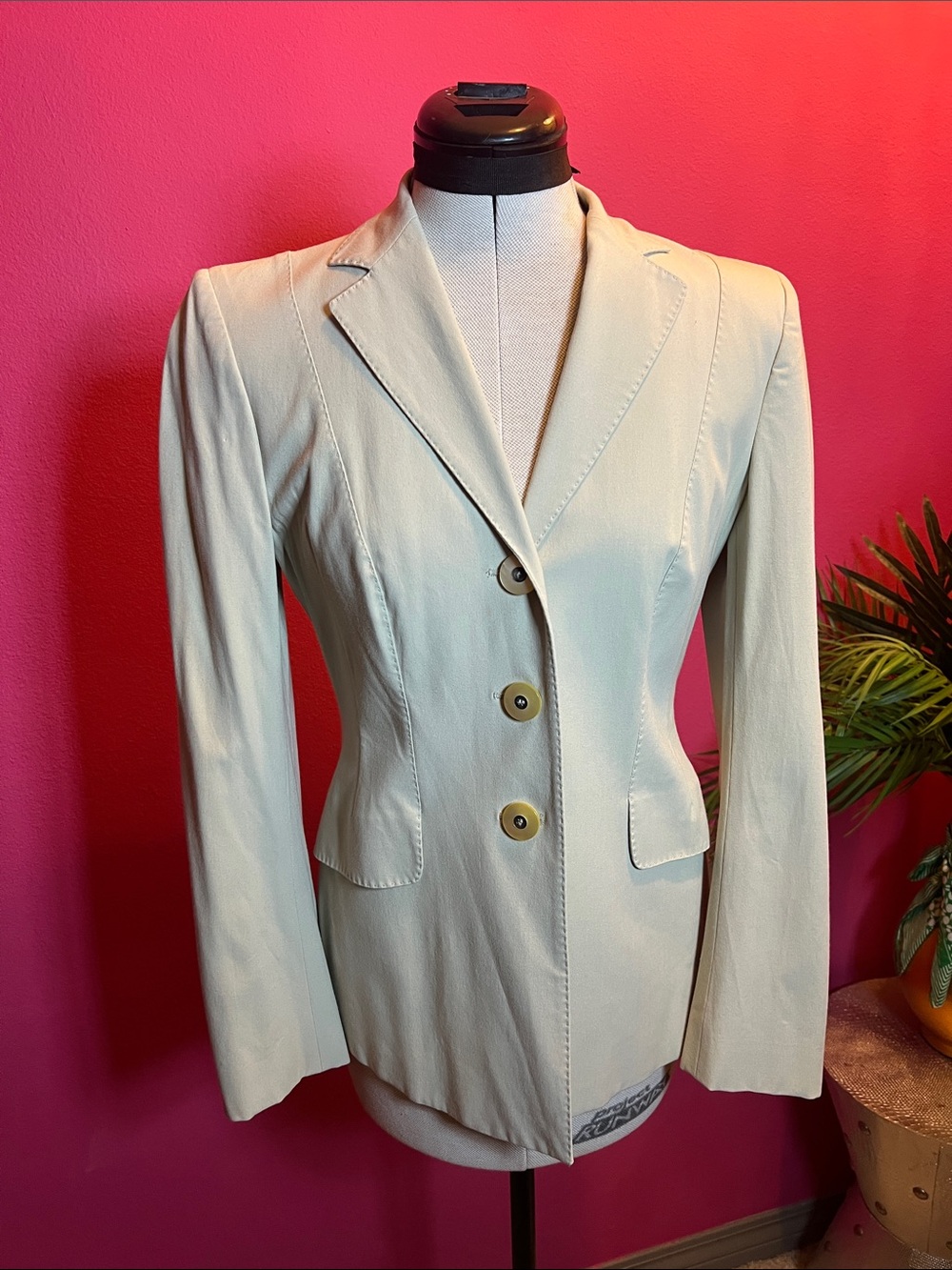 Moschino Cream Tailored Blazer